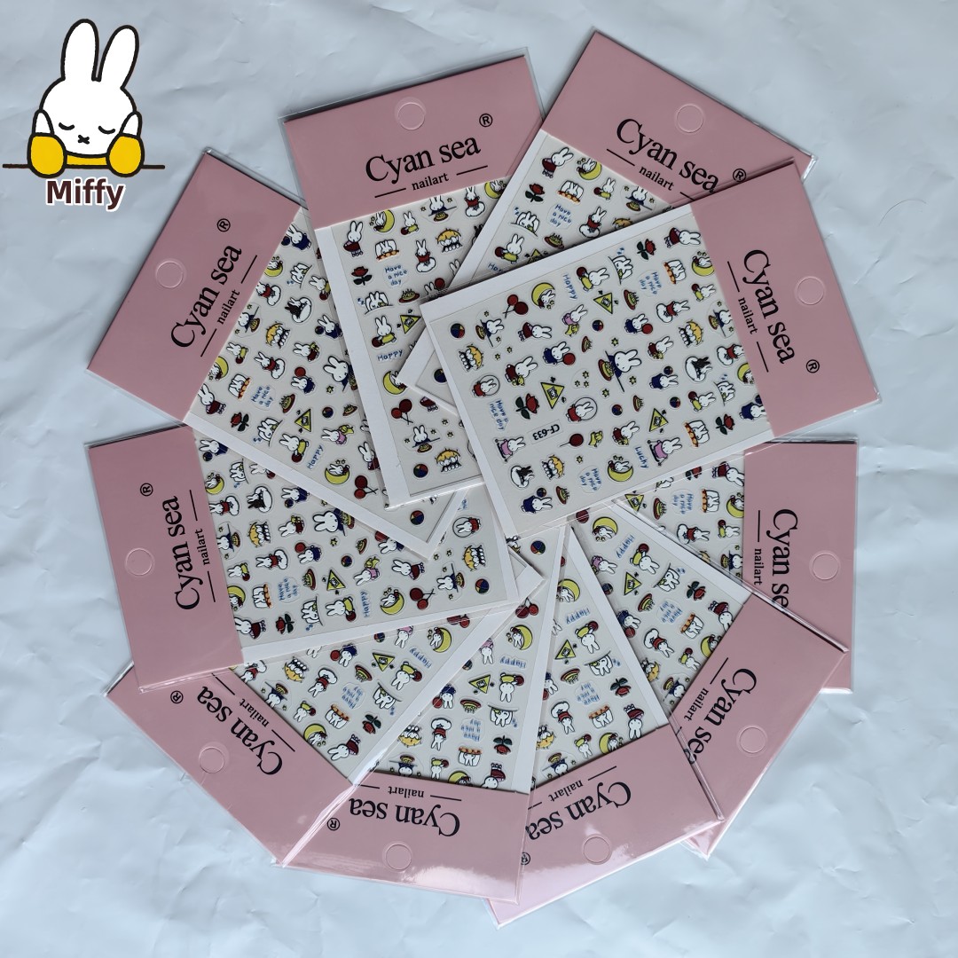 Fire Tablet Accessories - Kawaii Miffy Rabbit наклейки милые мультяшные
