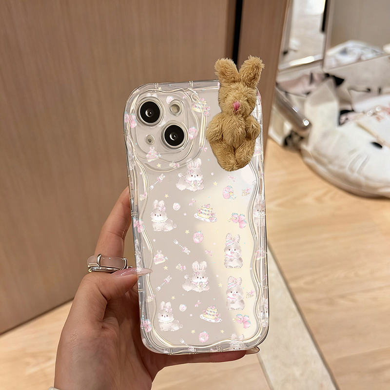 Huawei Nova 12 - Коричневый чехол с кроликом для Huawei