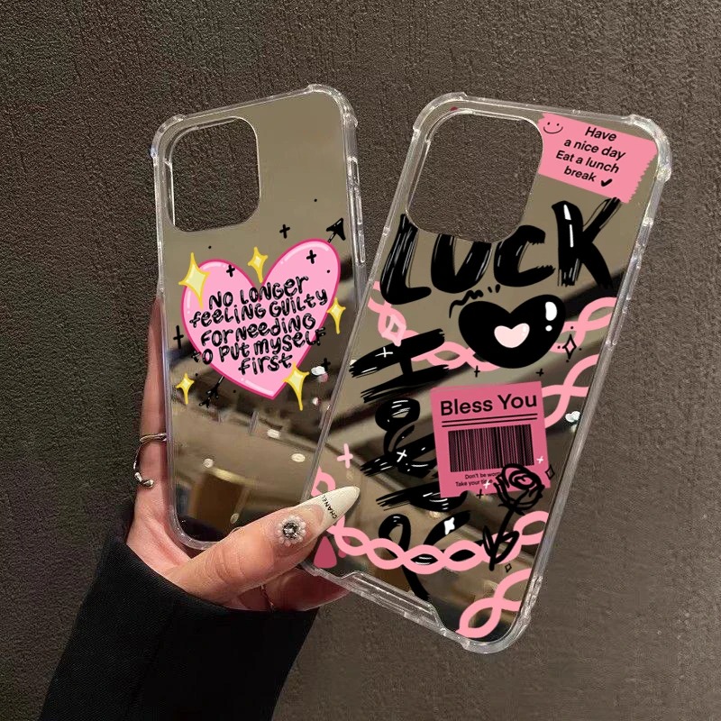 Samsung Galaxy A55 - Акриловый чехол Lucky Love Pattern Mirror