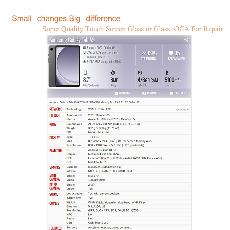 10 шт./лот для Samsung Galaxy  – обзор и цена Tablet Accessories For Samsung